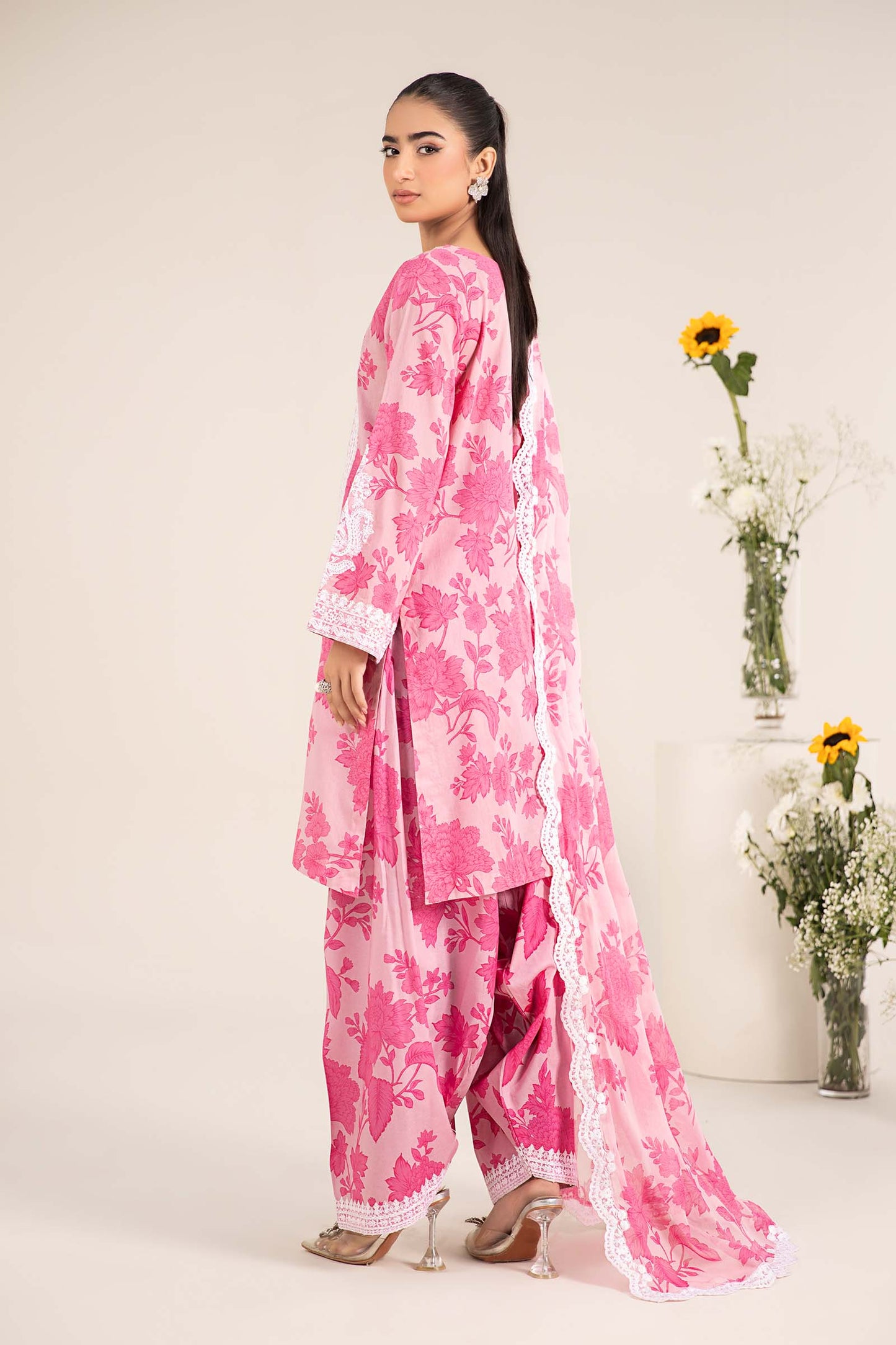 Maira B | Ready to Wear | DW-EF25-124 Pink by Maria Faisal - Registered Vendor of : Maria B - type : Wedding Dress - 100% original wedding dresses