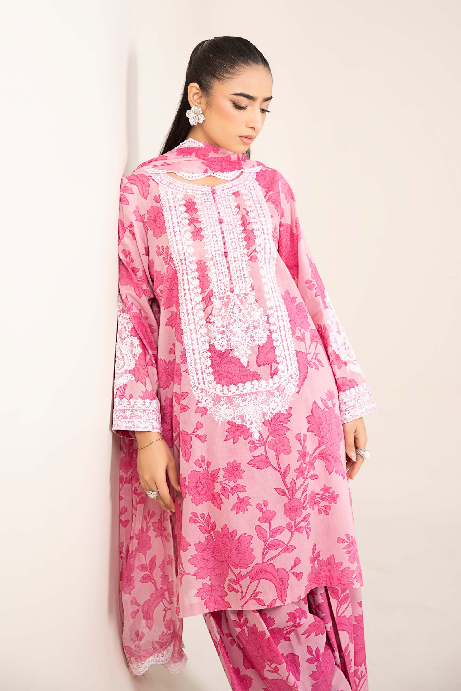 Maira B | Ready to Wear | DW-EF25-124 Pink by Maria Faisal - Registered Vendor of : Maria B - type : Wedding Dress - 100% original wedding dresses