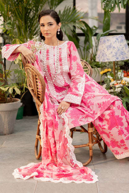 Maira B | Ready to Wear | DW-EF25-124 Pink by Maria Faisal - Registered Vendor of : Maria B - type : Wedding Dress - 100% original wedding dresses