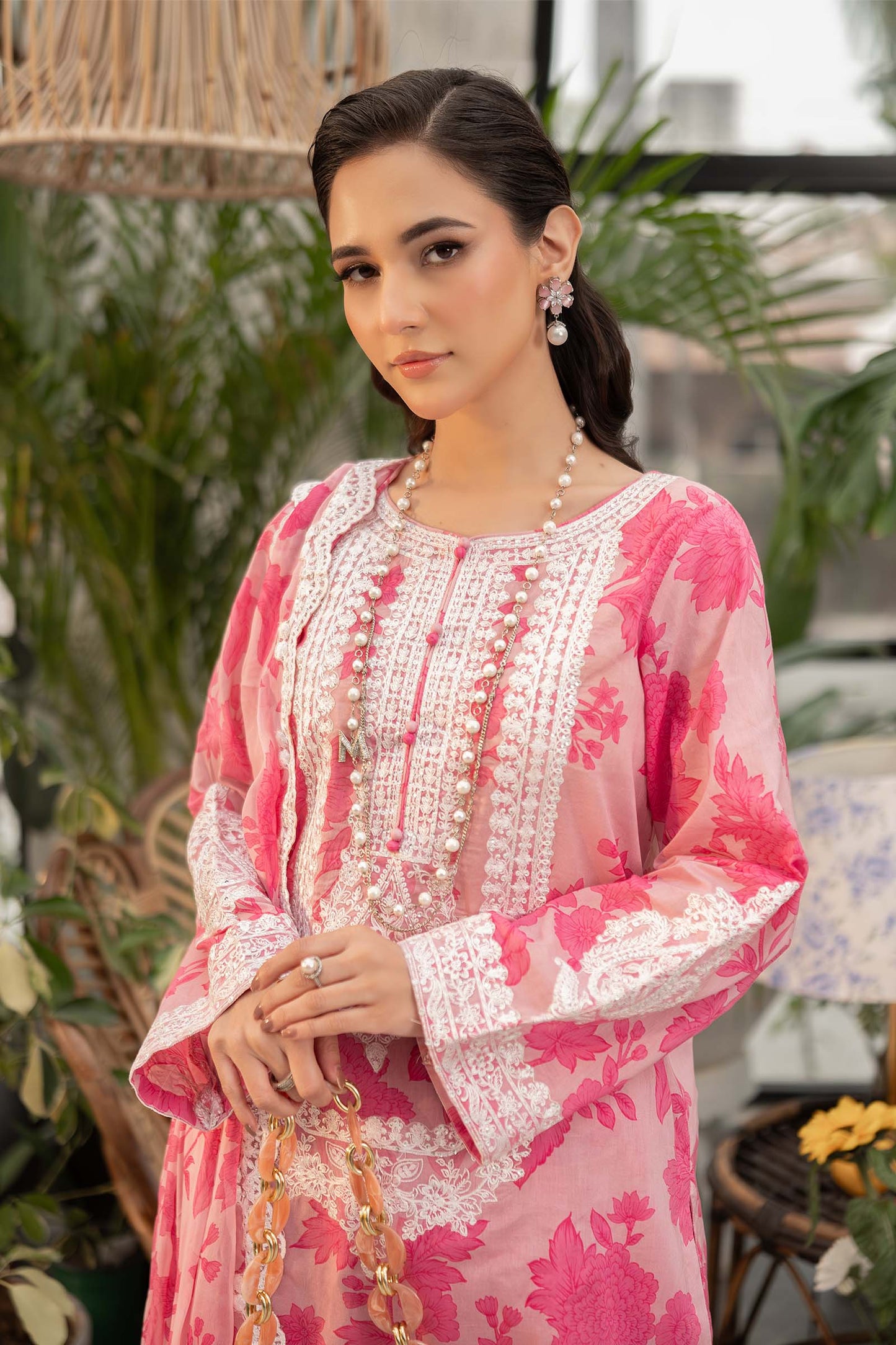 Maira B | Ready to Wear | DW-EF25-124 Pink by Maria Faisal - Registered Vendor of : Maria B - type : Wedding Dress - 100% original wedding dresses
