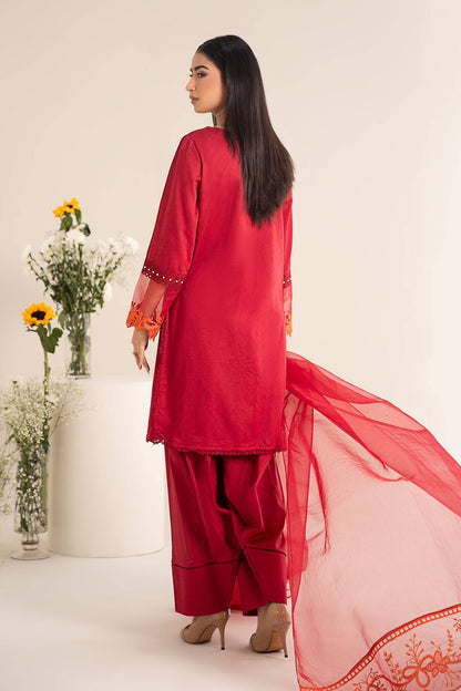Maira B | Ready to Wear | DW-EF25-15 Red by Maria Faisal - Registered Vendor of : Maria B - type : Wedding Dress - 100% original wedding dresses