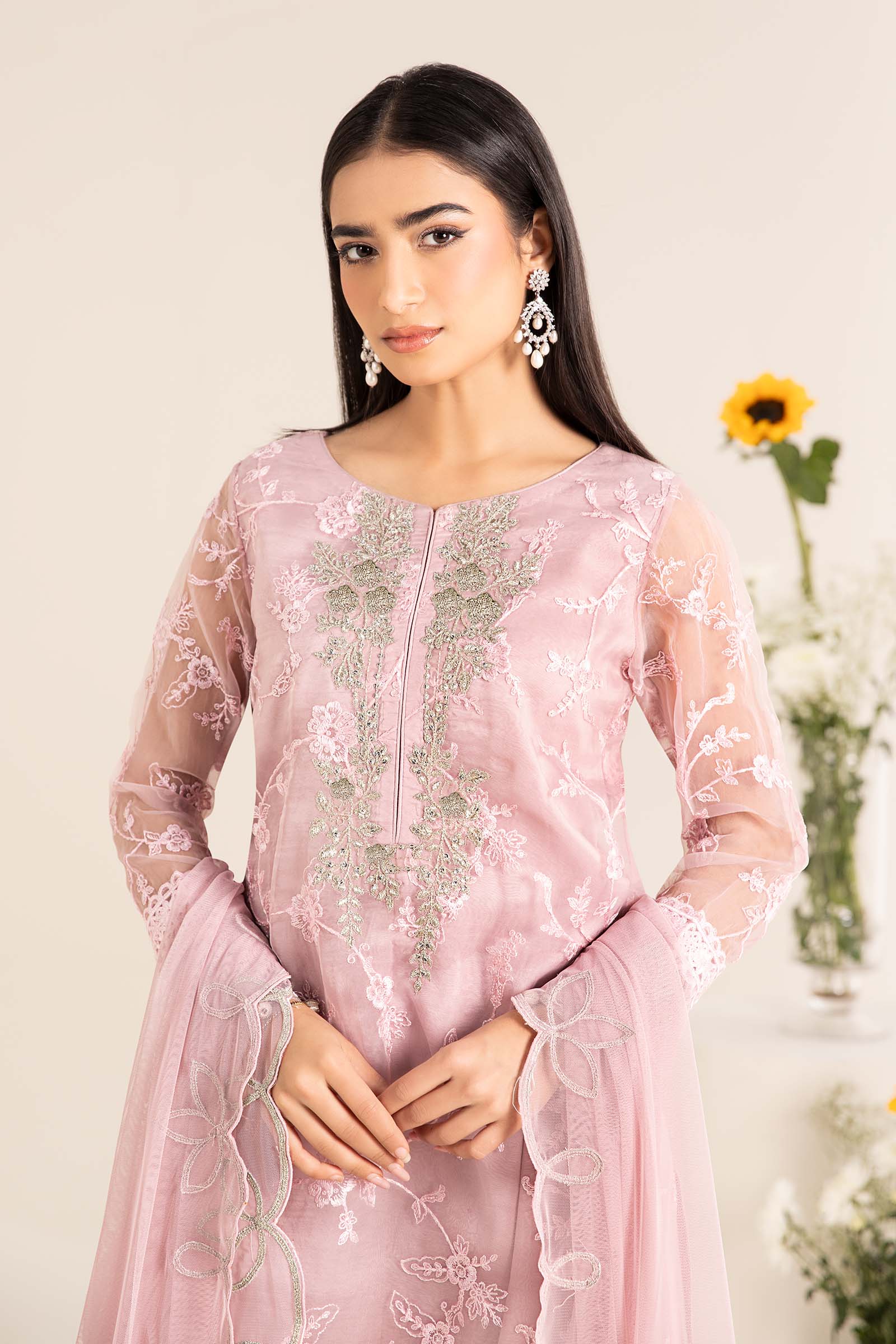 Maira B | Ready to Wear | DW-EF25-17 Lilac by Maria Faisal - Registered Vendor of : Maria B - type : Wedding Dress - 100% original wedding dresses