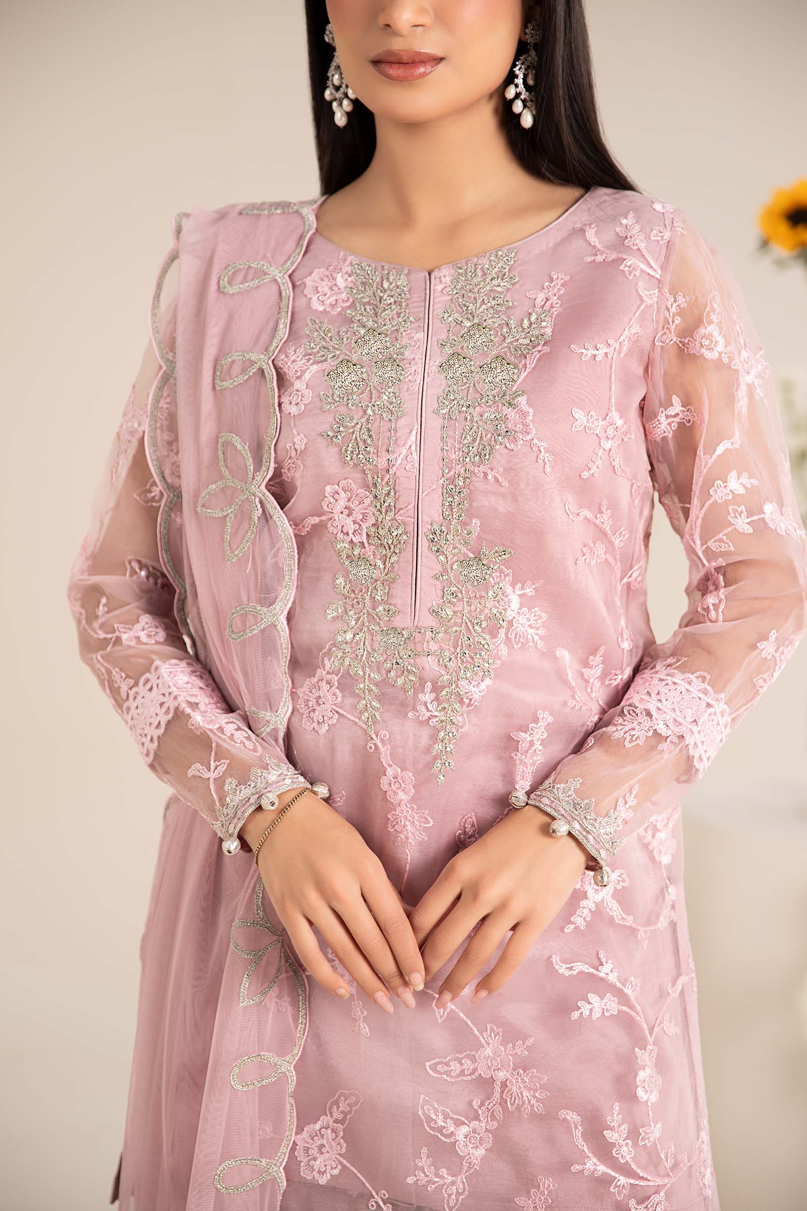 Maira B | Ready to Wear | DW-EF25-17 Lilac by Maria Faisal - Registered Vendor of : Maria B - type : Wedding Dress - 100% original wedding dresses