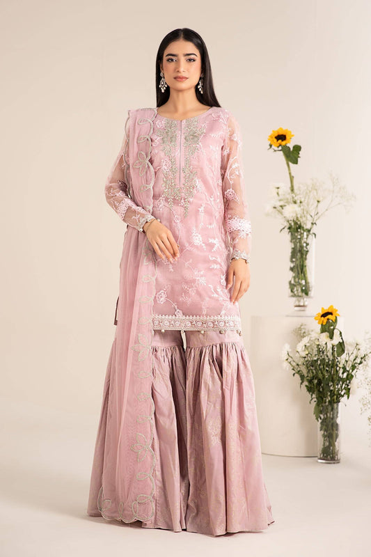 Maira B | Ready to Wear | DW-EF25-17 Lilac by Maria Faisal - Registered Vendor of : Maria B - type : Wedding Dress - 100% original wedding dresses
