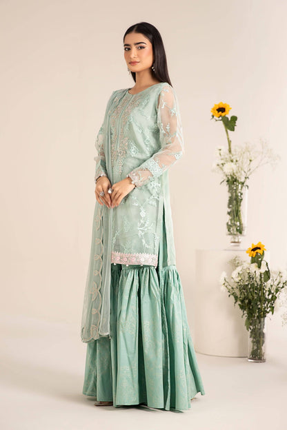 Maira B | Ready to Wear | DW-EF25-17 Green by Maria Faisal - Registered Vendor of : Maria B - type : Wedding Dress - 100% original wedding dresses