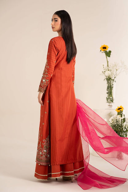 Maira B | Ready to Wear | DW-EF25-21 Orange by Maria Faisal - Registered Vendor of : Maria B - type : Wedding Dress - 100% original wedding dresses