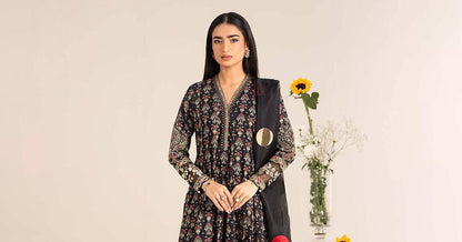 Maira B | Ready to Wear | DW-EF25-54 Black by Maria Faisal - Registered Vendor of : Maria B - type : Wedding Dress - 100% original wedding dresses