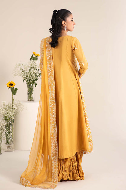 Maira B | Ready to Wear | DW-EF25-97 Yellow by Maria Faisal - Registered Vendor of : Maria B - type : Wedding Dress - 100% original wedding dresses