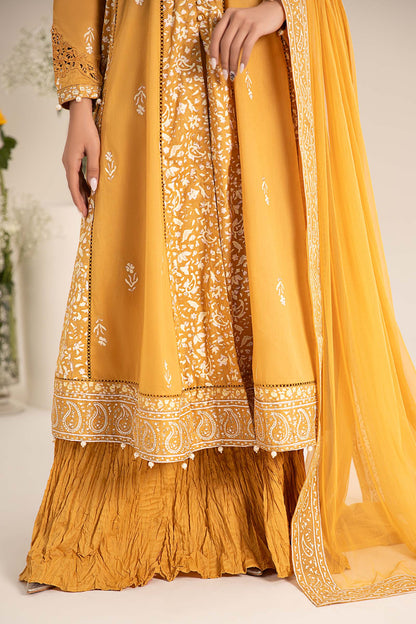 Maira B | Ready to Wear | DW-EF25-97 Yellow by Maria Faisal - Registered Vendor of : Maria B - type : Wedding Dress - 100% original wedding dresses