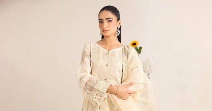 Maira B | Ready to Wear | DW-EF25-99 Yellow by Maria Faisal - Registered Vendor of : Maria B - type : Wedding Dress - 100% original wedding dresses