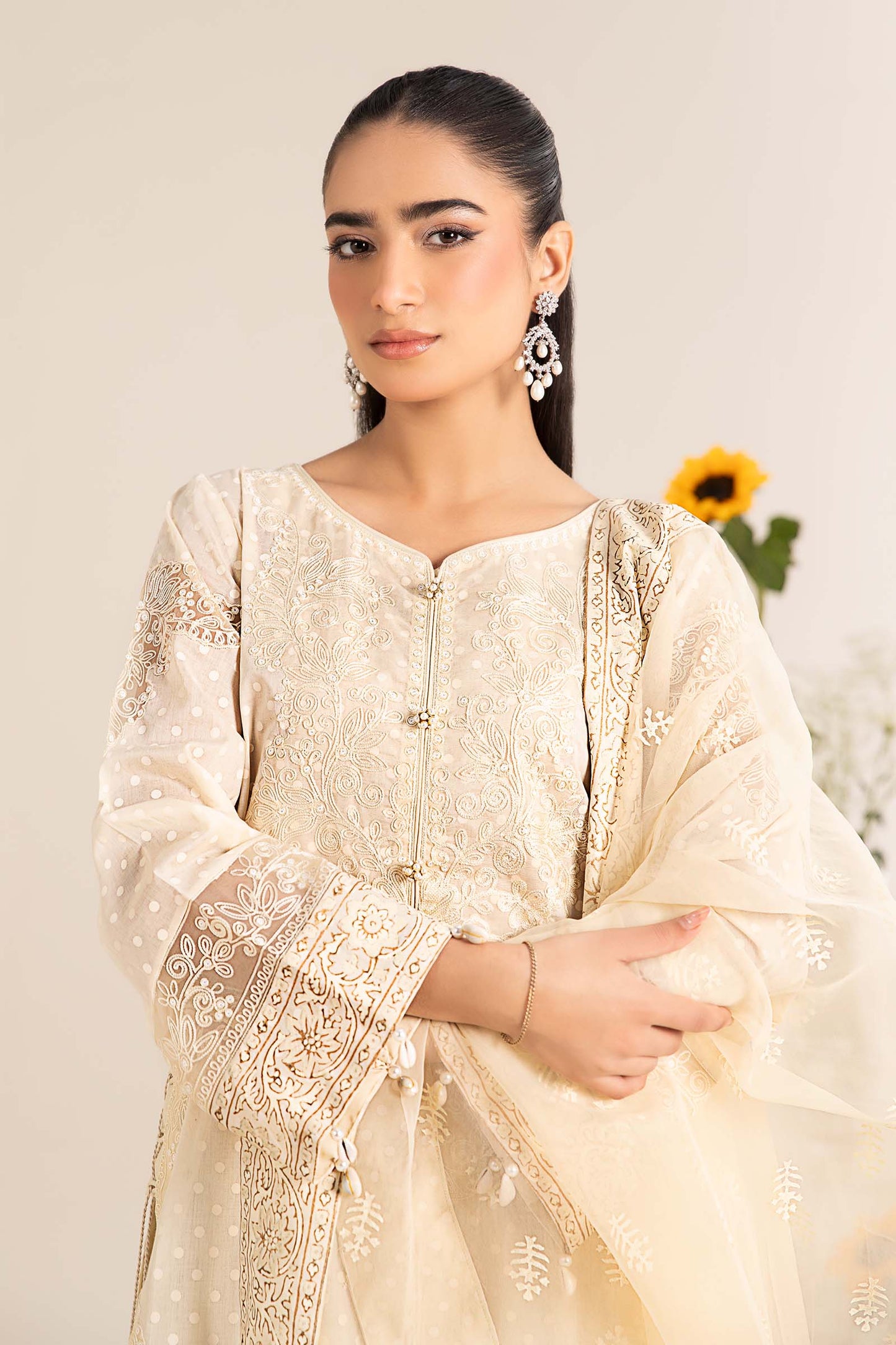 Maira B | Ready to Wear | DW-EF25-99 Yellow by Maria Faisal - Registered Vendor of : Maria B - type : Wedding Dress - 100% original wedding dresses
