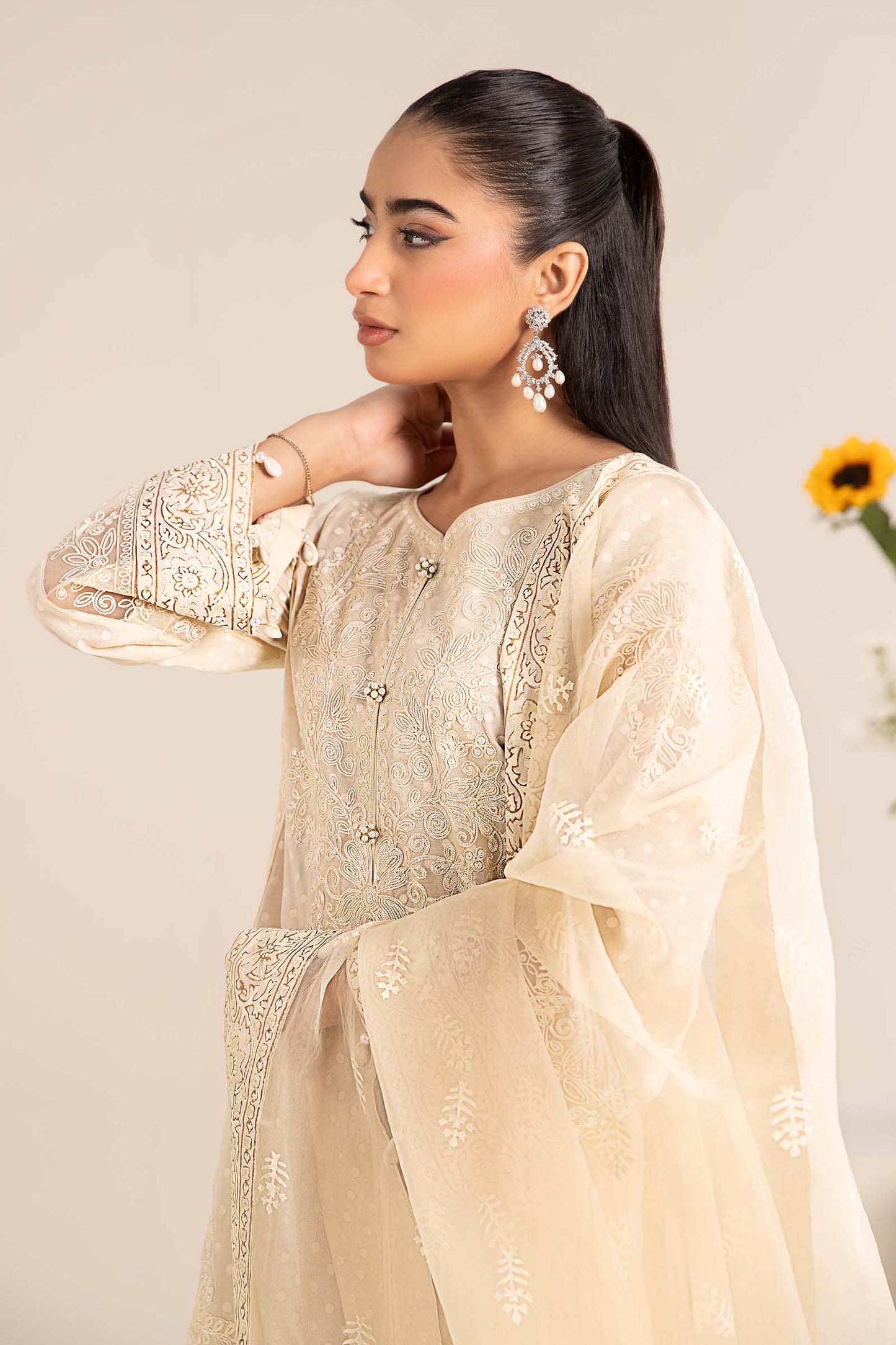 Maira B | Ready to Wear | DW-EF25-99 Yellow by Maria Faisal - Registered Vendor of : Maria B - type : Wedding Dress - 100% original wedding dresses