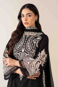 Maria B | Luxury Winter Pret 25 | DW-MN25-12-Black - Ladies Clothes - Maria Faisal