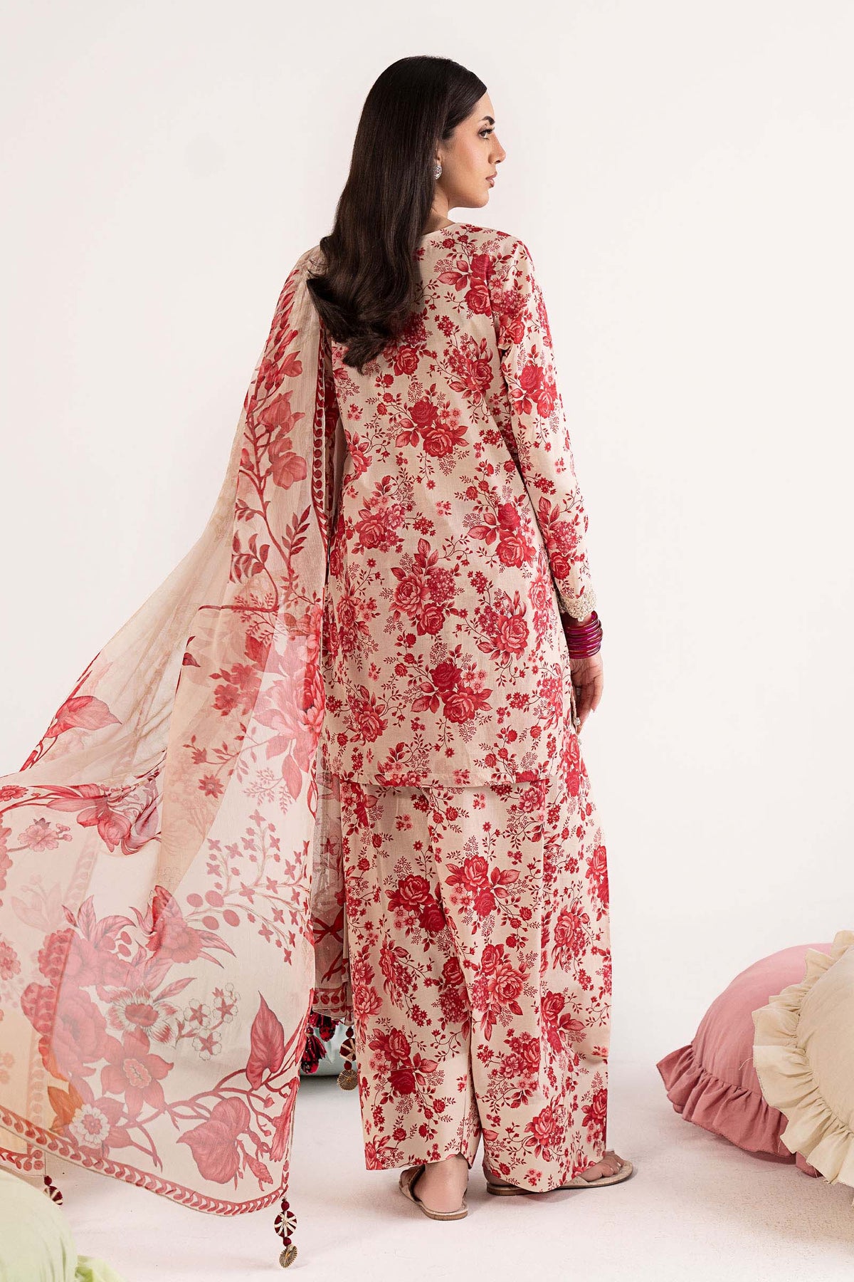 Maria B | Luxury Pret Pre Fall | DW-PF25-63R1-Pink - Luxury Dress - available at Maria Faisal in UK and USA.