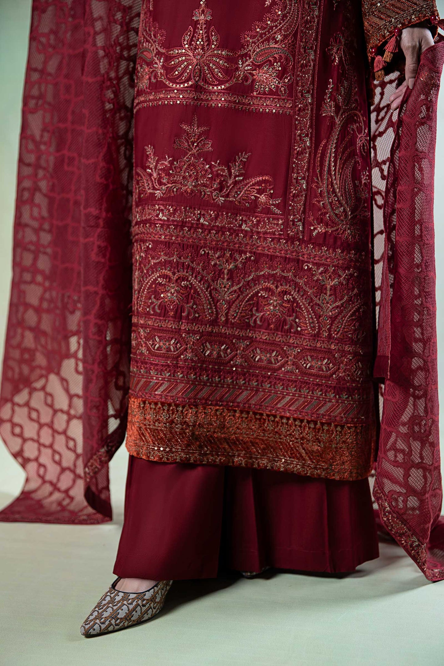 Maira B | Ready to Wear | DW-W24-22 by Maria Faisal - Registered Vendor of : Maria B - type : Wedding Dress - 100% original wedding dresses