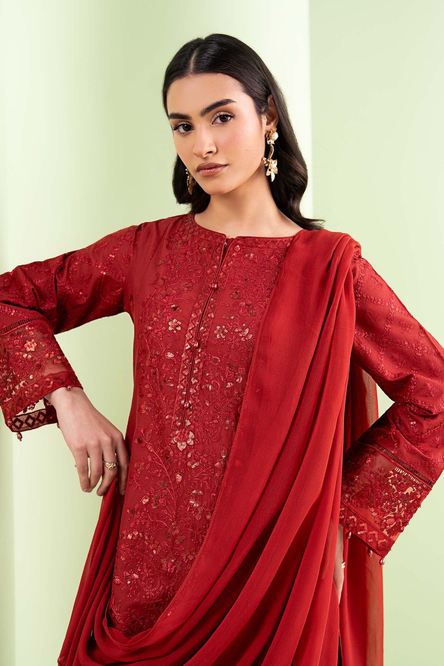 Maria B | Eid Collection Pret | DW-EA20-01R1 - Dress - available at Maria Faisal in UK and USA.
