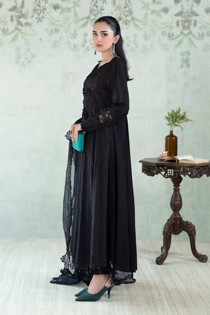 Maria B | Eid Collection 2026 | Dw-Ea24-07R1 Black - Luxury Dress - available at Maria Faisal in UK and USA.