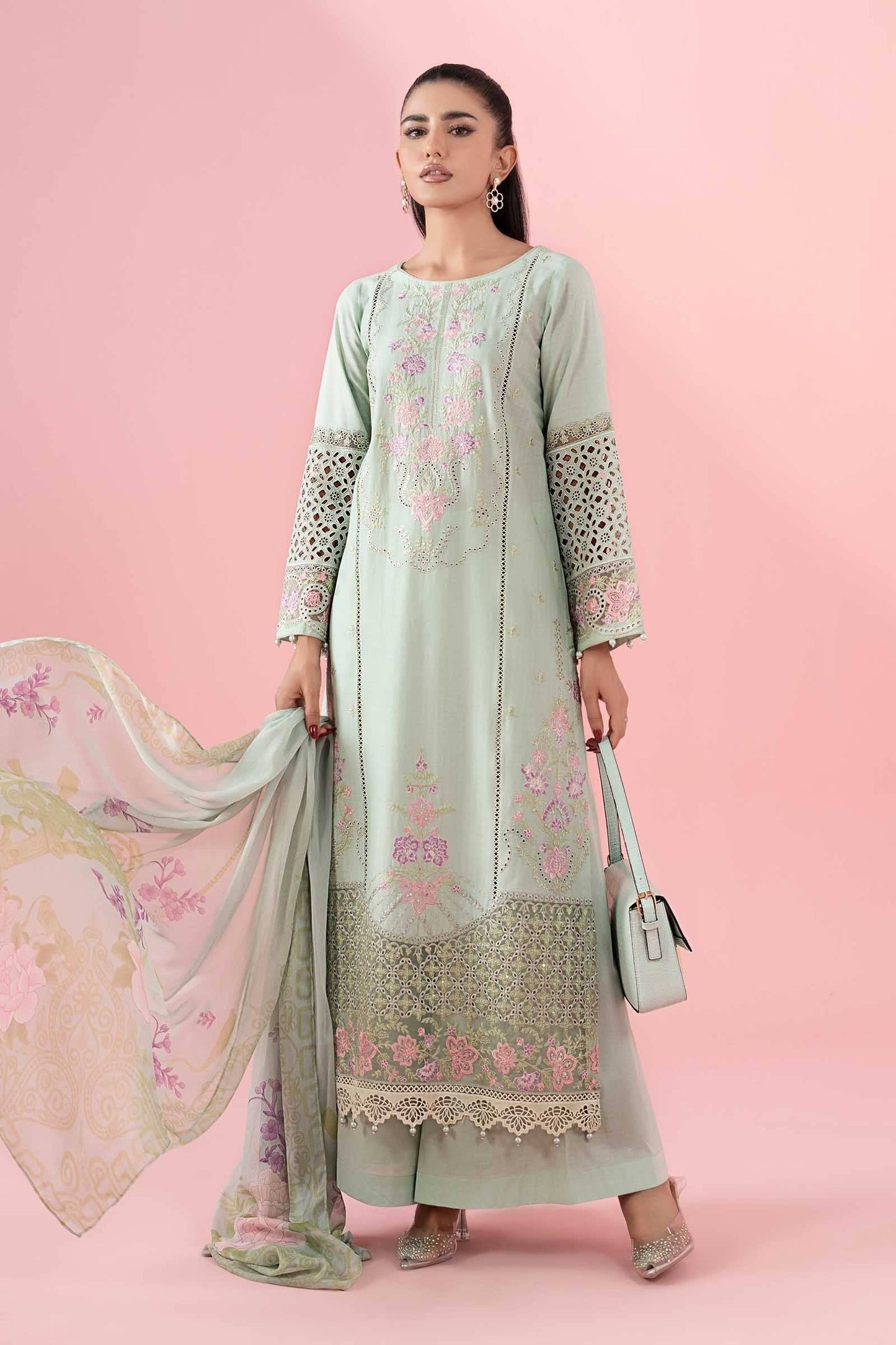 Maria B | Luxury Pret 25 | DW-EA25-05 by Maria Faisal - Registered Vendor of : Maria B - type : Ladies Clothes - 100% original wedding dresses