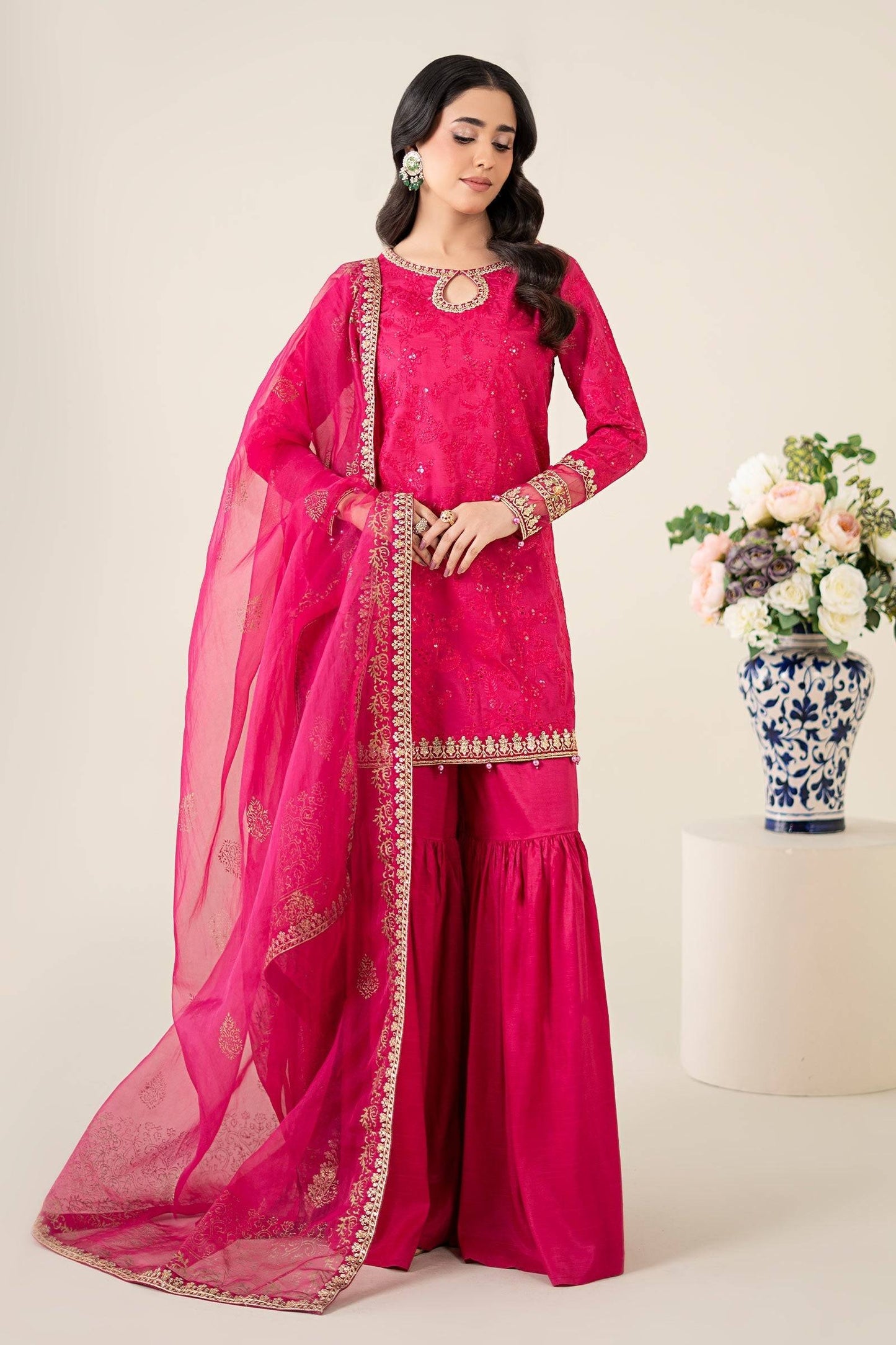 Maria B | Luxury Pret 25 | DW-EA25-11 by Maria Faisal - Registered Vendor of : Maria B - type : Ladies Clothes - 100% original wedding dresses