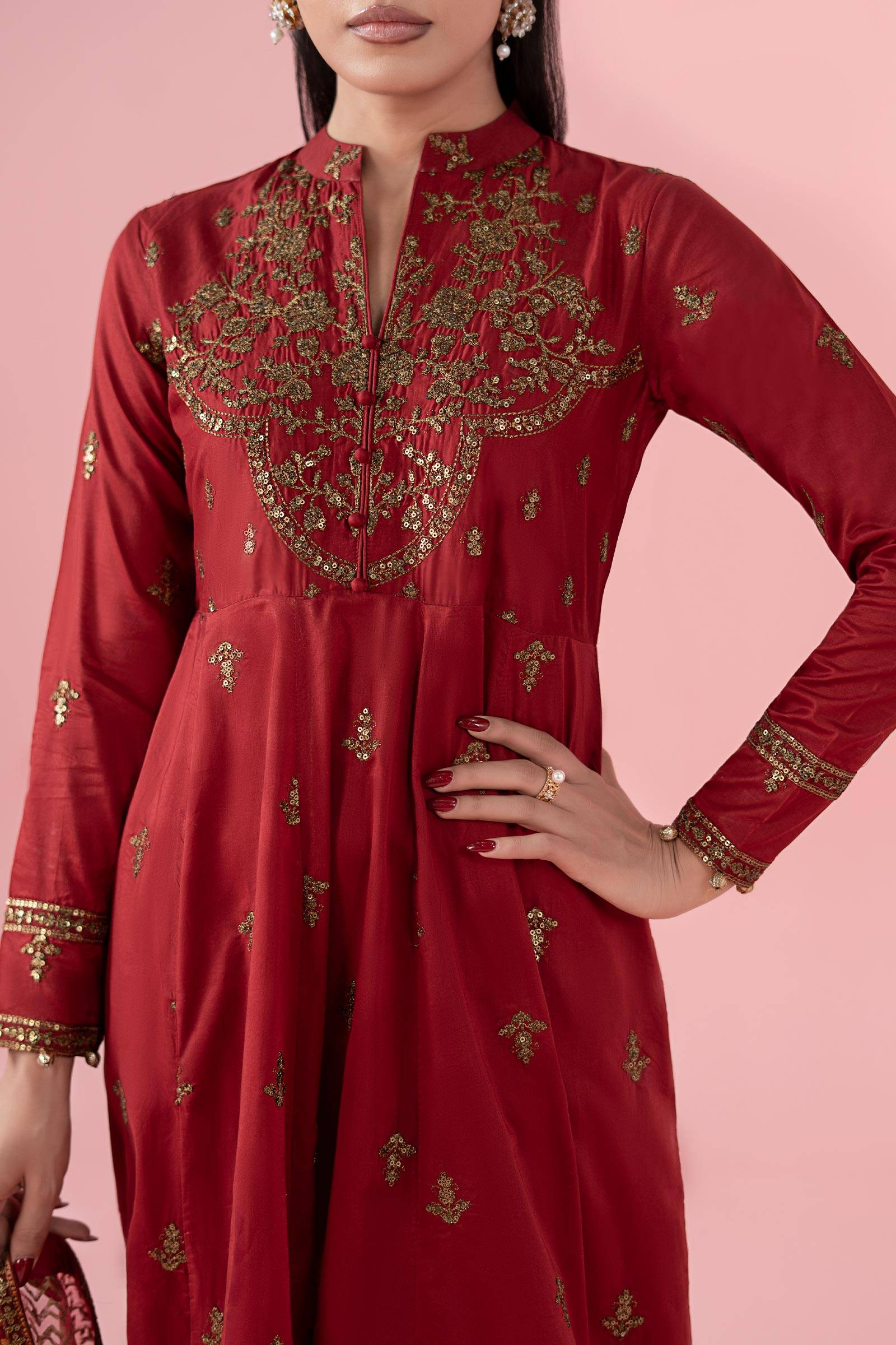 Maria B | Luxury Pret 25 | DW-EA25-12 by Maria Faisal - Registered Vendor of : Maria B - type : Ladies Clothes - 100% original wedding dresses