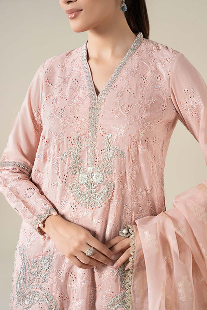 Maria B | Luxury Winter Pret 25 | DW-EA25-13-Peach - Ladies Clothes - Maria Faisal