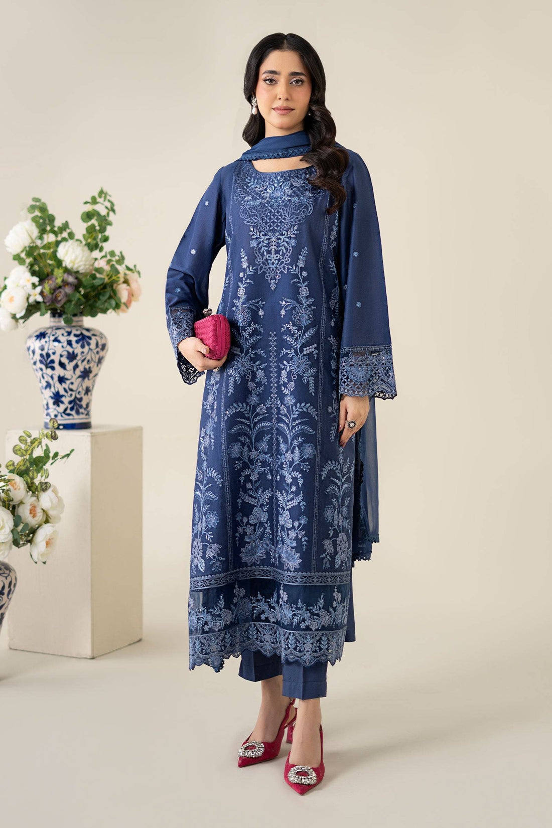 Maria B | Luxury Pret 25 | DW-EA25-21 by Maria Faisal - Registered Vendor of : Maria B - type : Ladies Clothes - 100% original wedding dresses