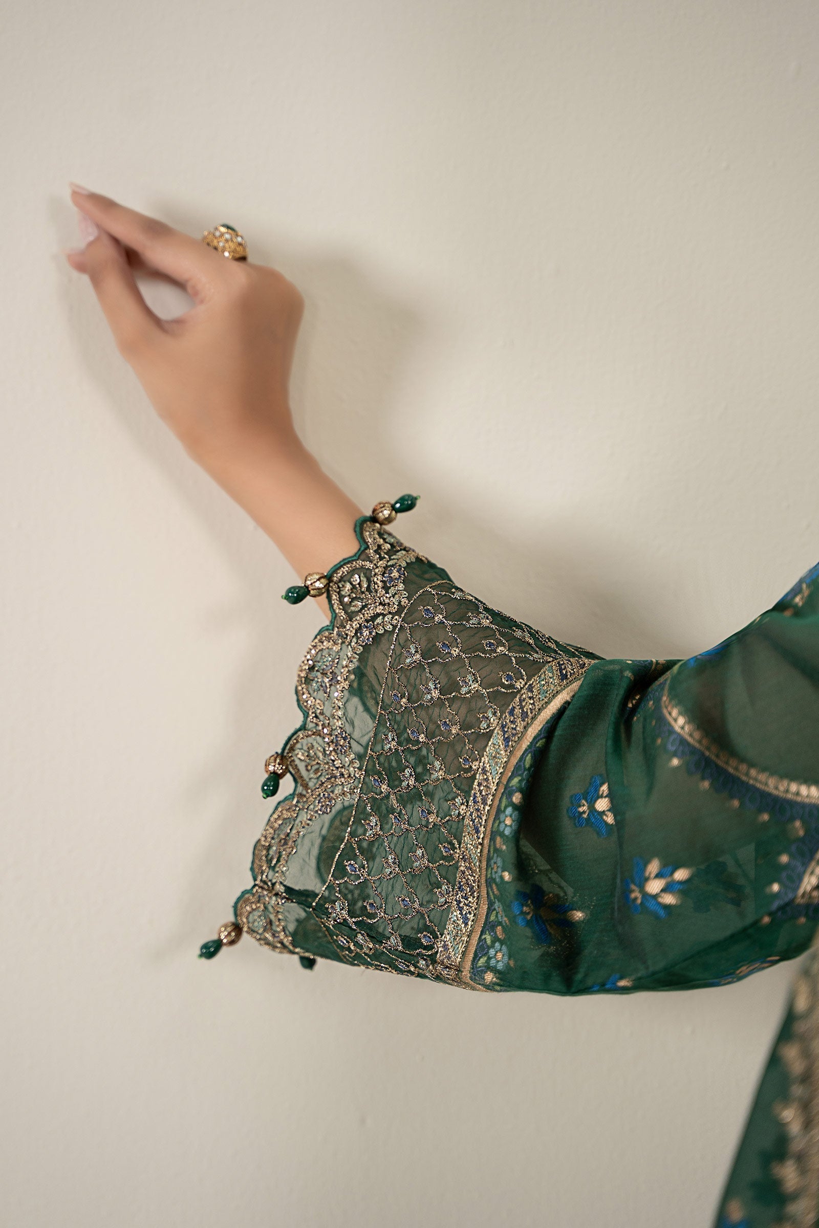 Maria B | Luxury Winter Pret 25 |DW-EA25-59-Green - Ladies Clothes - Maria Faisal