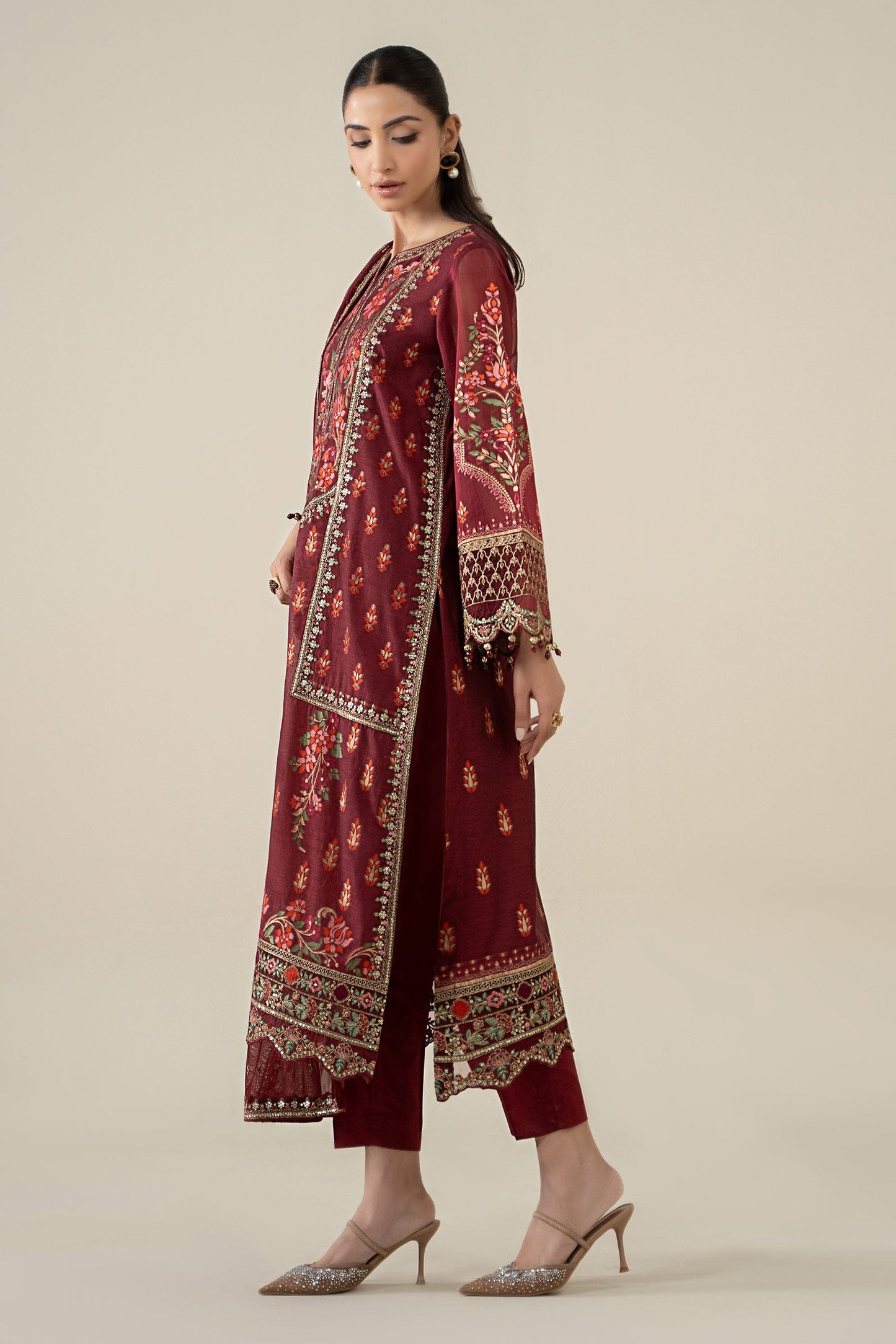 Maria B | Pre Fall 25 | Jacquard Suit 21 - Ladies Clothes - Maria Faisal