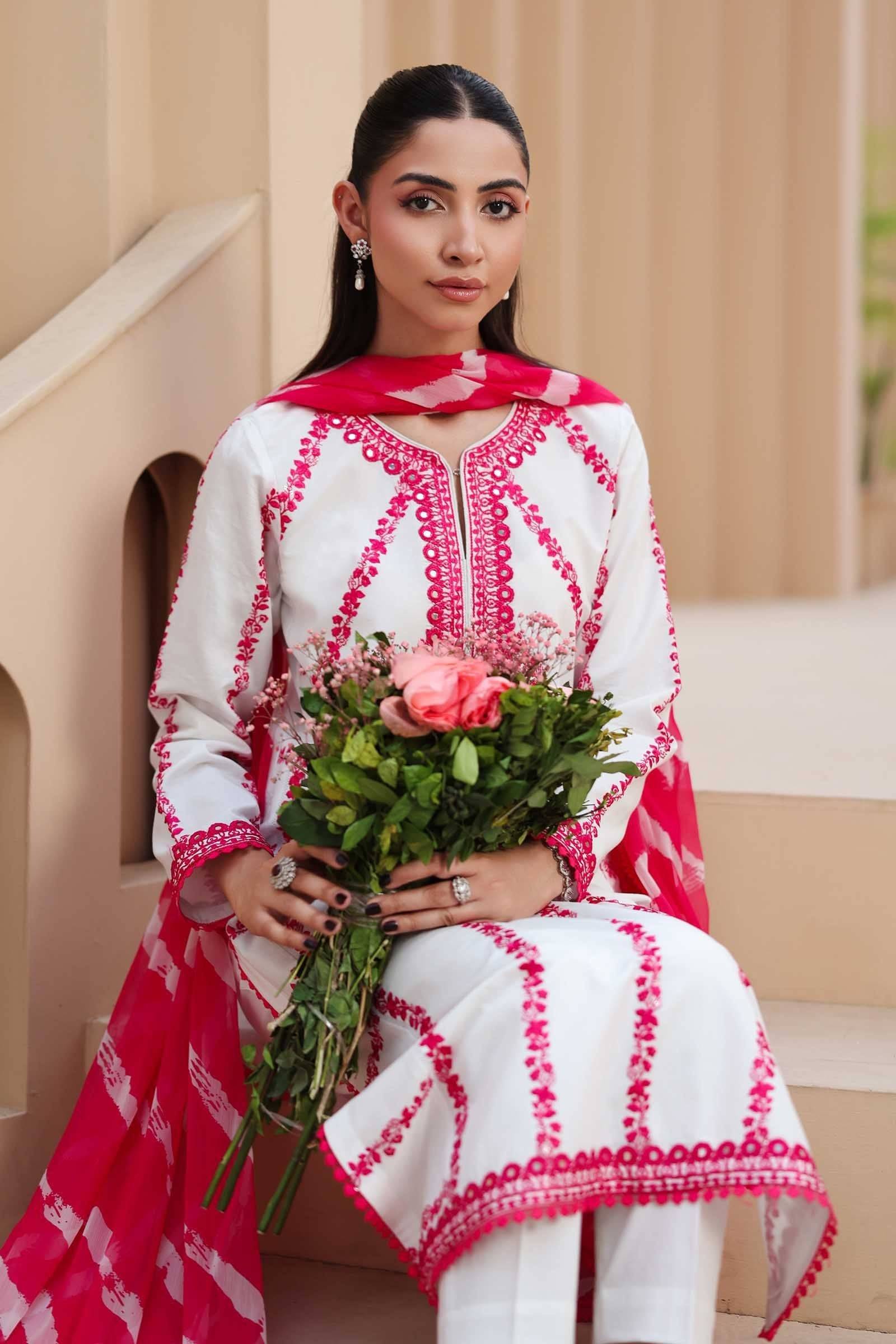 Maria B | Luxury Pret 25 | DW-EA25-60 by Maria Faisal - Registered Vendor of : Maria B - type : Ladies Clothes - 100% original wedding dresses