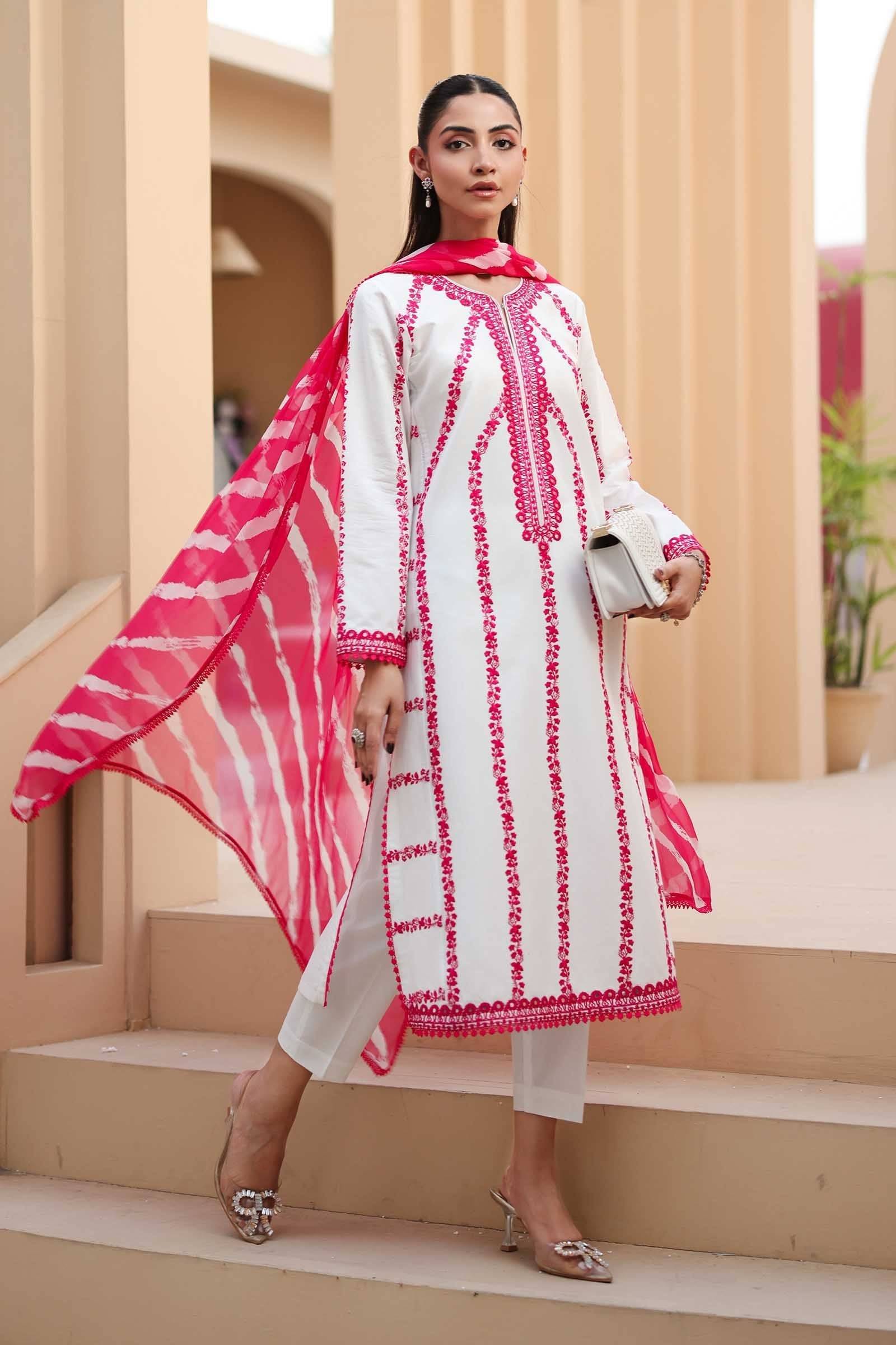 Maria B | Luxury Pret 25 | DW-EA25-60 by Maria Faisal - Registered Vendor of : Maria B - type : Ladies Clothes - 100% original wedding dresses