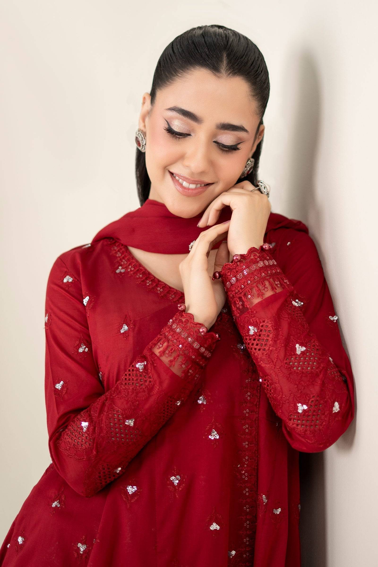 Maria B | Luxury Pret 25 | DW-EA25-61 by Maria Faisal - Registered Vendor of : Maria B - type : Ladies Clothes - 100% original wedding dresses