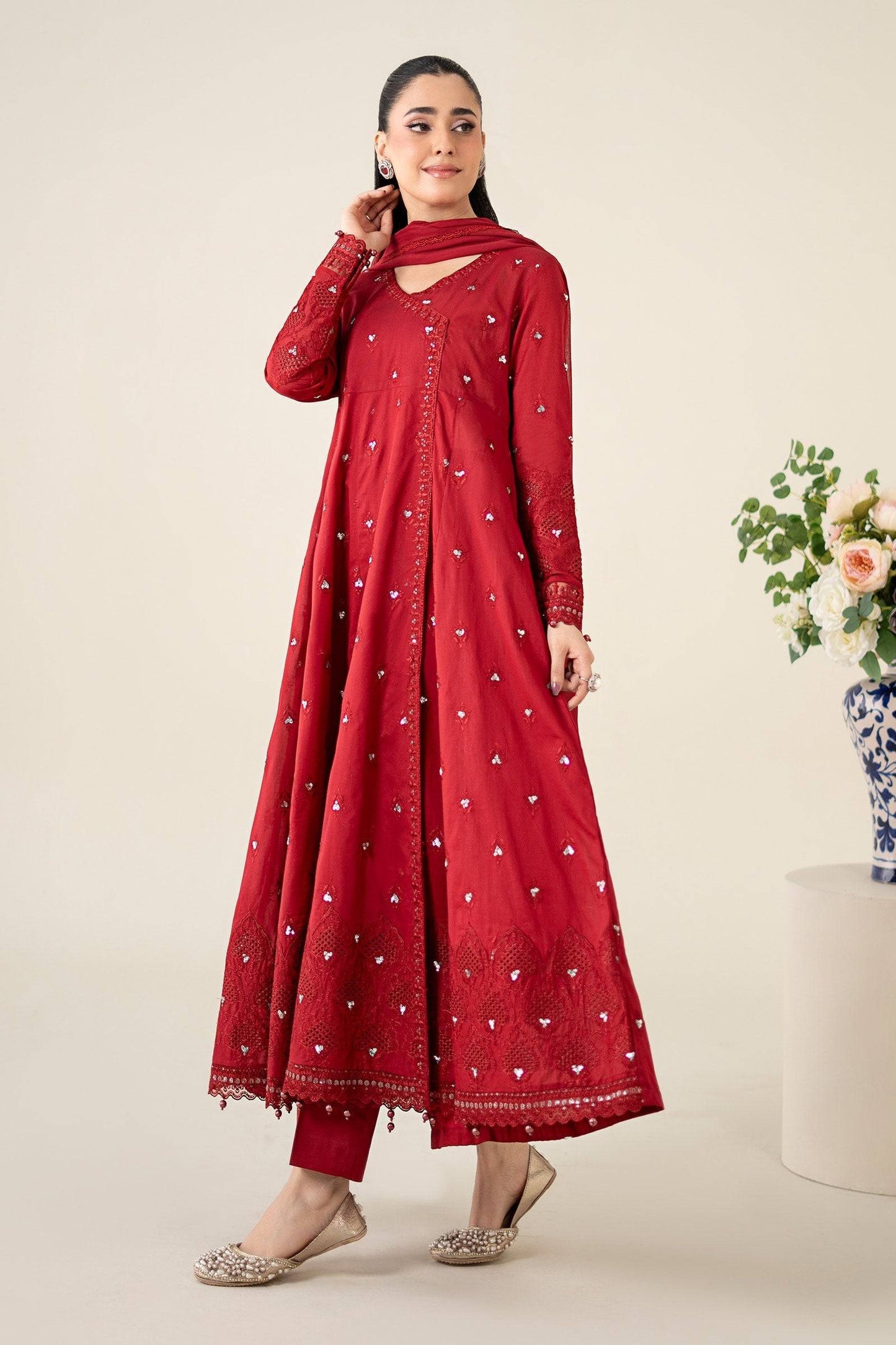 Maria B | Luxury Pret 25 | DW-EA25-61 by Maria Faisal - Registered Vendor of : Maria B - type : Ladies Clothes - 100% original wedding dresses