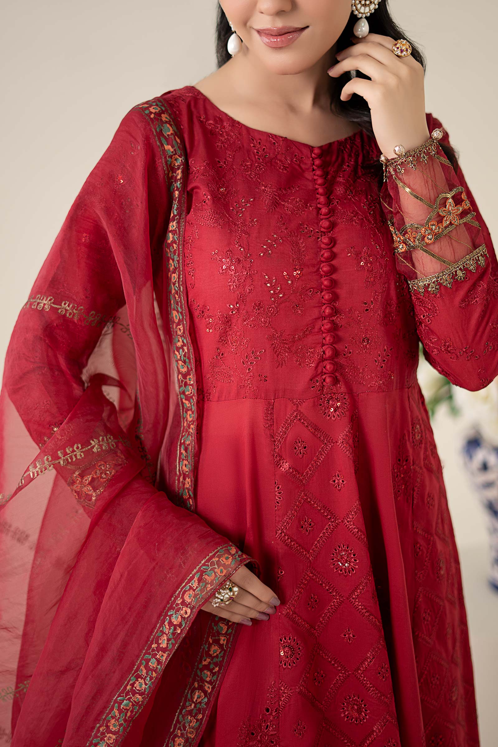 Maria B | Luxury Pret 25 | DW-EA25-65 by Maria Faisal - Registered Vendor of : Maria B - type : Ladies Clothes - 100% original wedding dresses