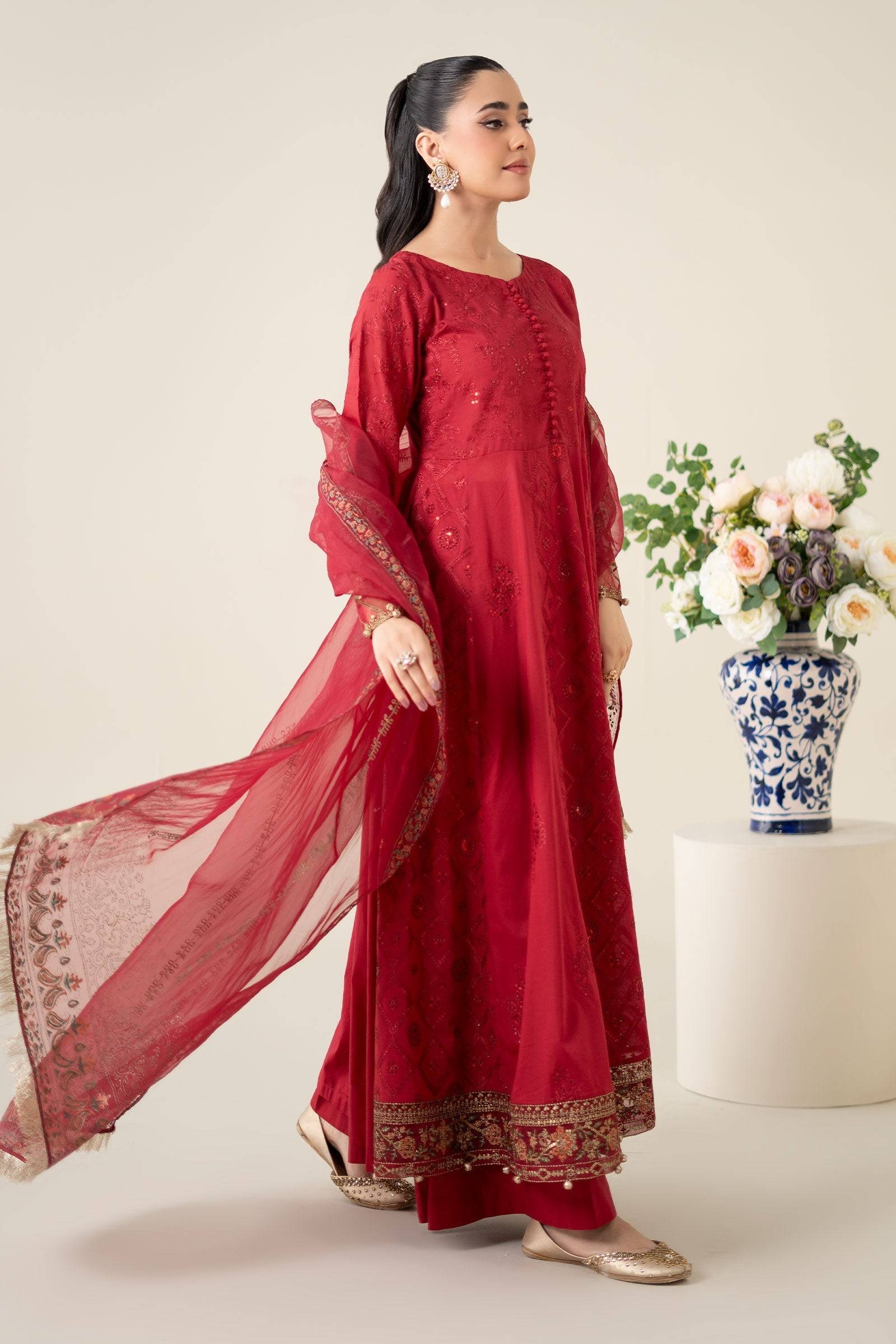 Maria B | Luxury Pret 25 | DW-EA25-65 by Maria Faisal - Registered Vendor of : Maria B - type : Ladies Clothes - 100% original wedding dresses