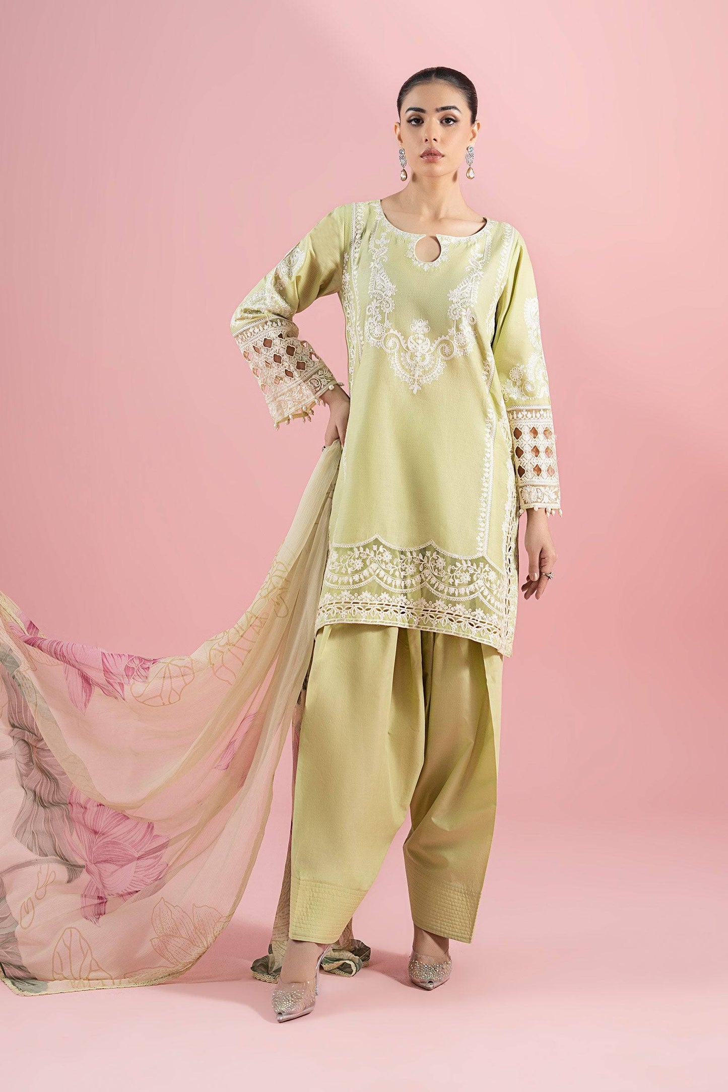 Maria B | Luxury Pret 25 | DW-EA25-66 by Maria Faisal - Registered Vendor of : Maria B - type : Ladies Clothes - 100% original wedding dresses