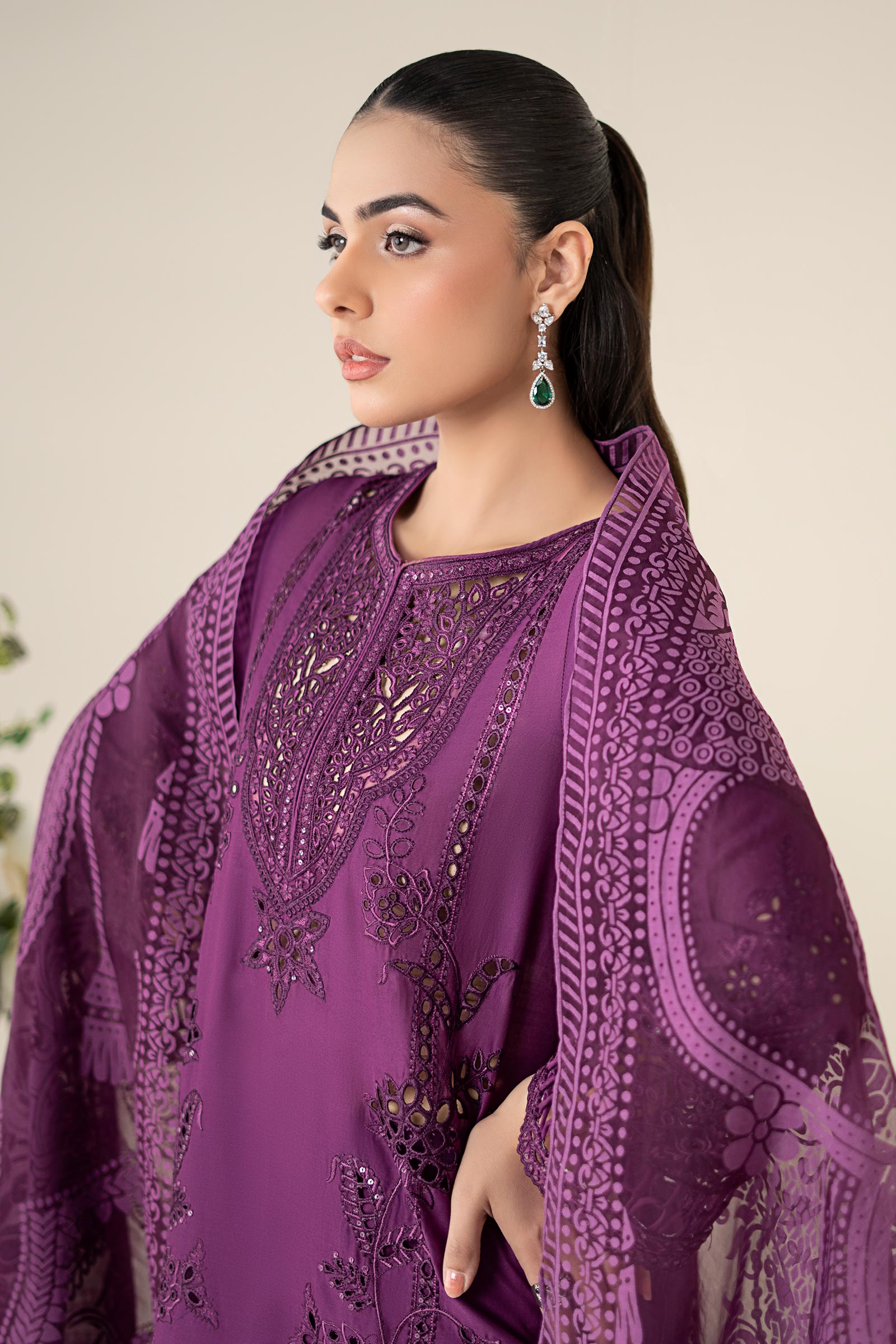 Maria B | Luxury Pret 25 | DW-EA25-74 by Maria Faisal - Registered Vendor of : Maria B - type : Ladies Clothes - 100% original wedding dresses
