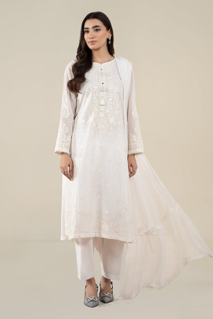 Maria B | Pre Fall 25 | Paper Cotton Suit 07 - Ladies Clothes - Maria Faisal