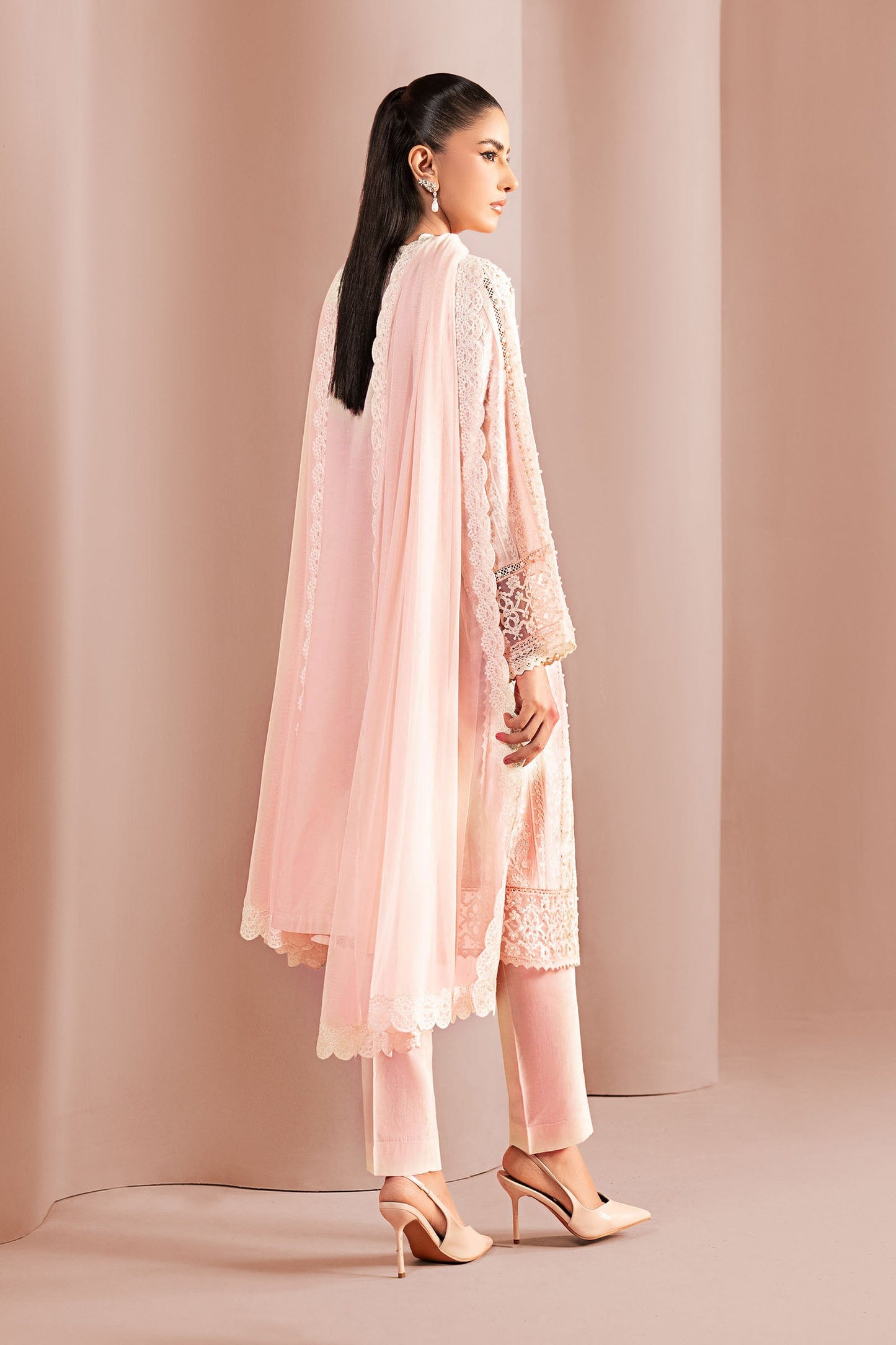 Maria B | Eid Collection 2026 | Dw-Ef24-01 Pink - Luxury Dress - available at Maria Faisal in UK and USA.