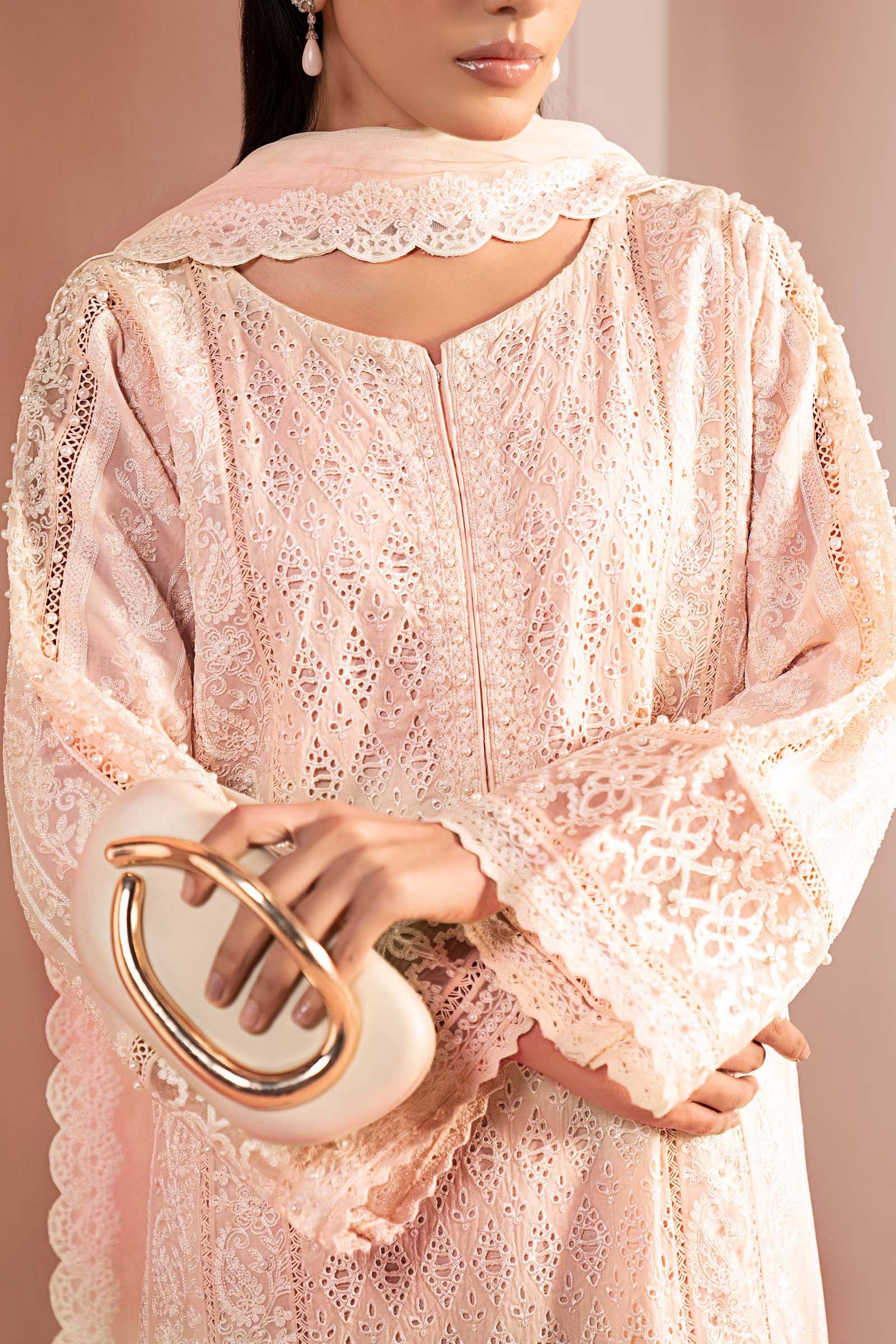 Maria B | Eid Collection 2026 | Dw-Ef24-01 Pink - Luxury Dress - available at Maria Faisal in UK and USA.