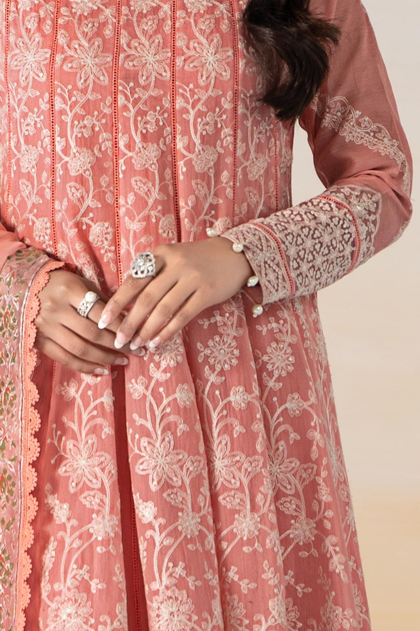 Maria B | Eid Collection 2026 | Dw-Ef24-06R1 Pink - Luxury Dress - available at Maria Faisal in UK and USA.