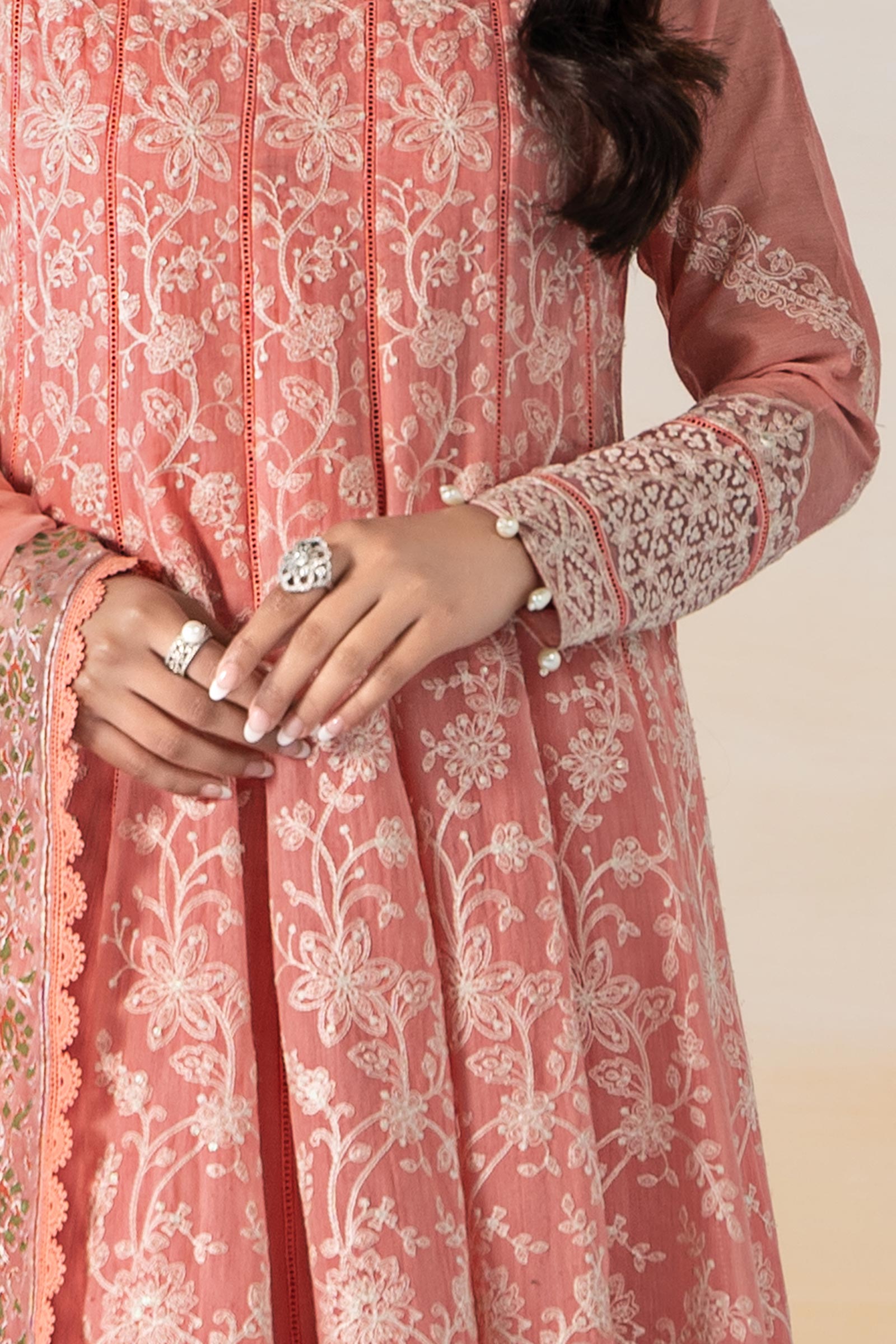 Maria B | Eid Collection 2026 | Dw-Ef24-06R1 Pink - Luxury Dress - available at Maria Faisal in UK and USA.