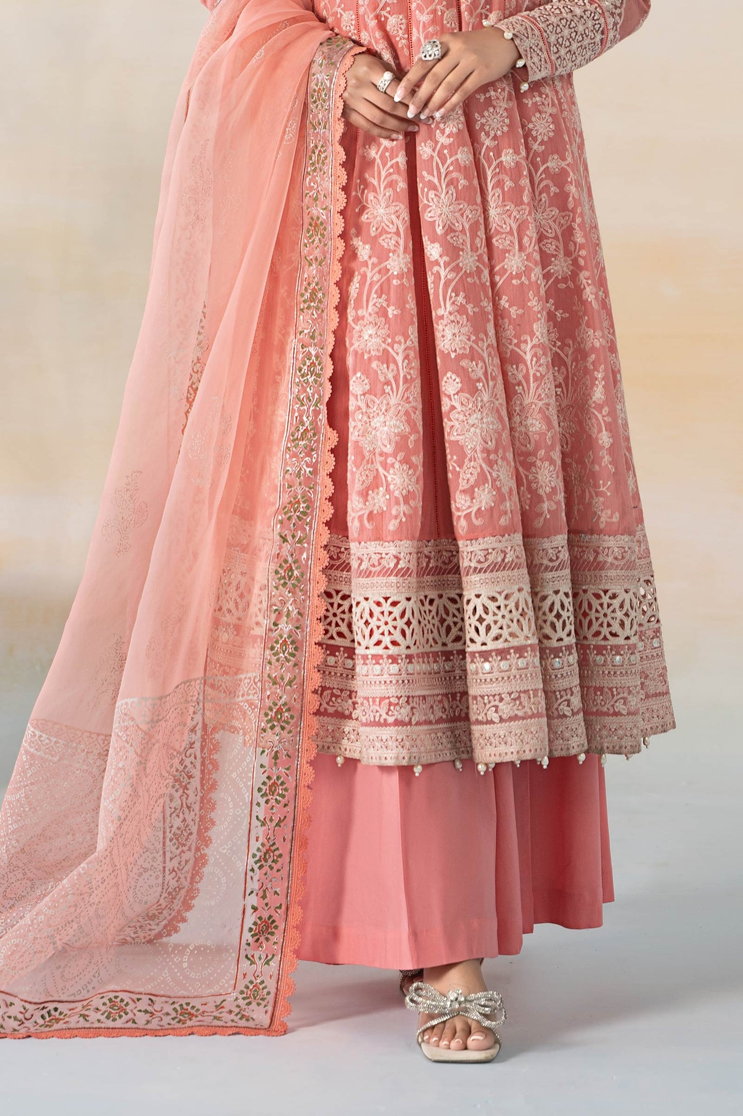 Maria B | Eid Festive Pret | DW-EF24-06R1 - Luxury Dress - available at Maria Faisal in UK and USA.