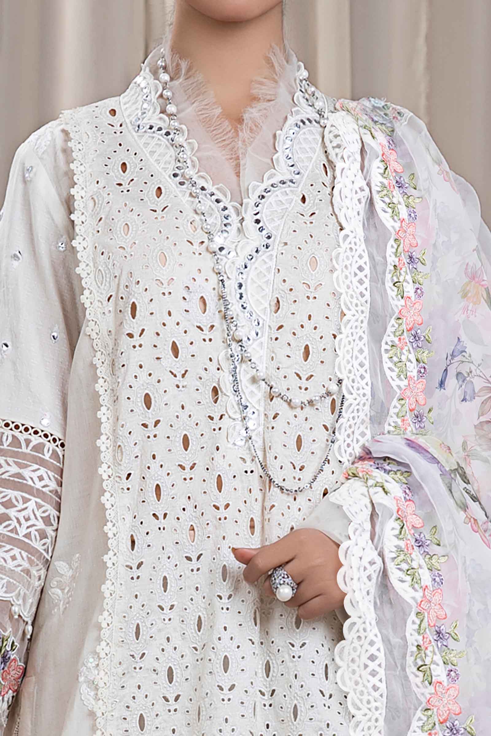 Maria B | Eid Festive Pret | DW-EF24-30R1 - Luxury Dress - available at Maria Faisal in UK and USA.