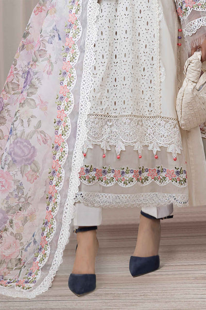 Maria B | Eid Collection 2026 | Dw-Ef24-30R1 White - Luxury Dress - available at Maria Faisal in UK and USA.