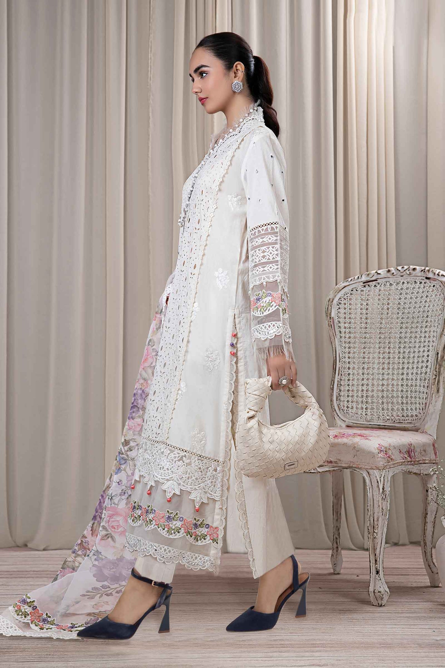 Maria B | Eid Festive Pret | DW-EF24-30R1 - Luxury Dress - available at Maria Faisal in UK and USA.
