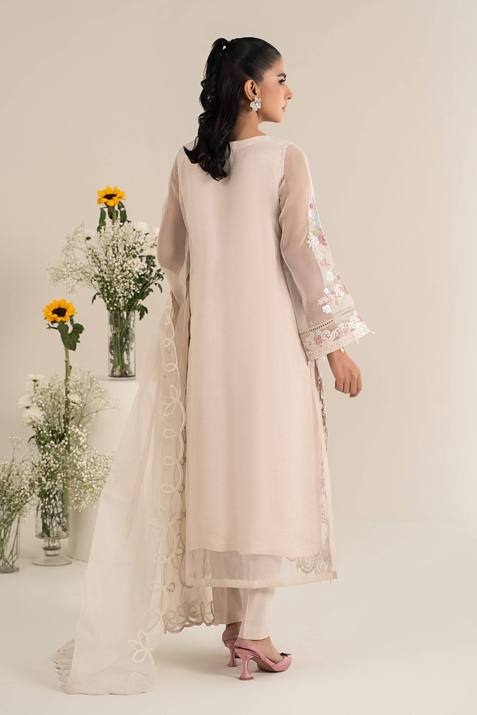 Maira B | Ready to Wear | DW-EF25-02 Off White by Maria Faisal - Registered Vendor of : Maria B - type : Wedding Dress - 100% original wedding dresses