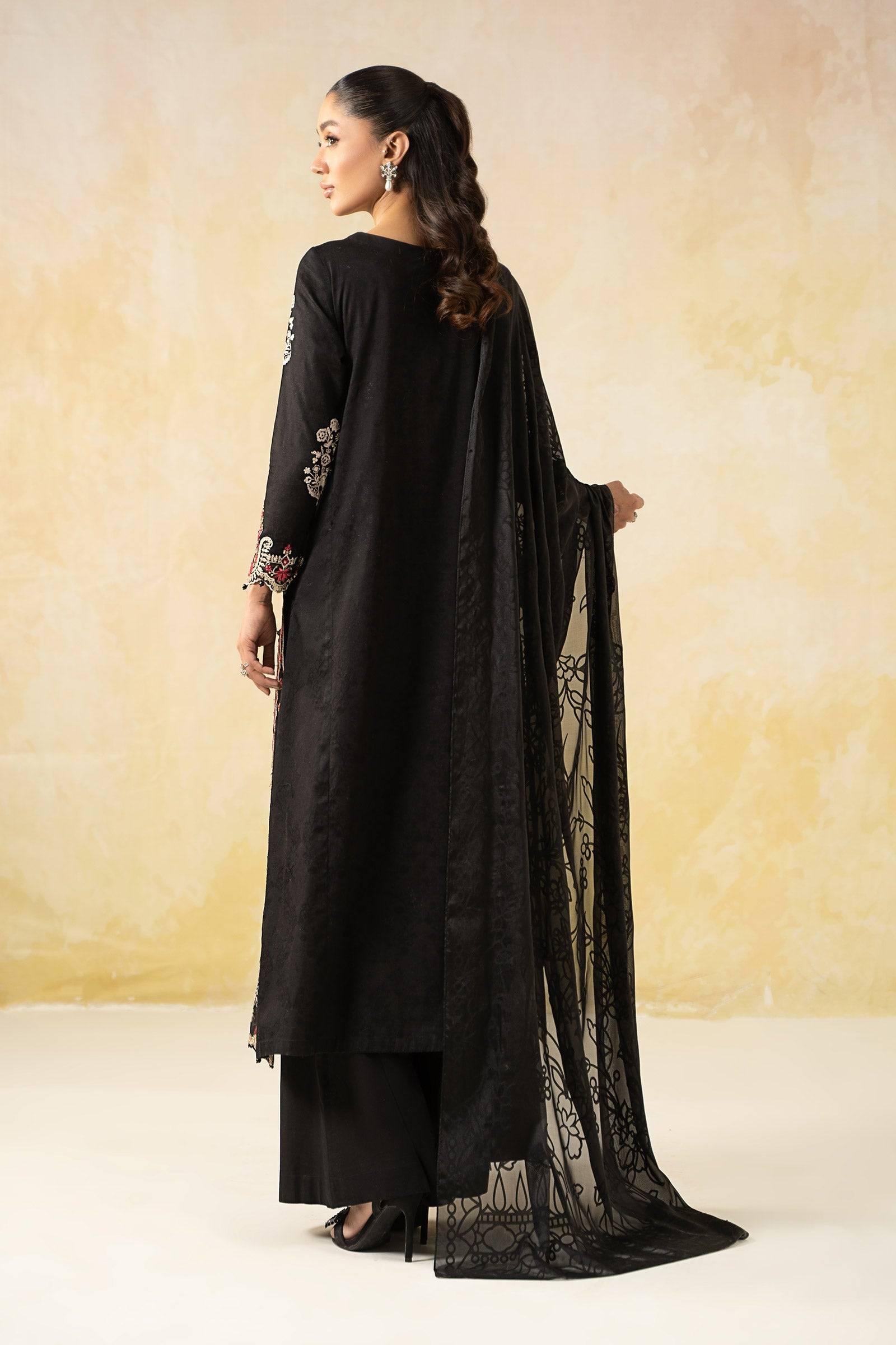 Maira B | Ready to Wear | DW-EF25-03 Black by Maria Faisal - Registered Vendor of : Maria B - type : Wedding Dress - 100% original wedding dresses