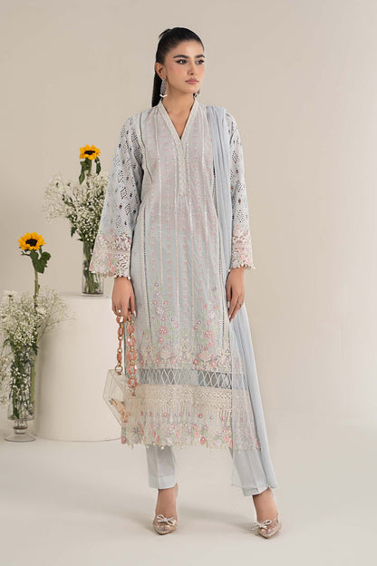 Maira B | Ready to Wear | DW-EF25-07 Blue by Maria Faisal - Registered Vendor of : Maria B - type : Wedding Dress - 100% original wedding dresses