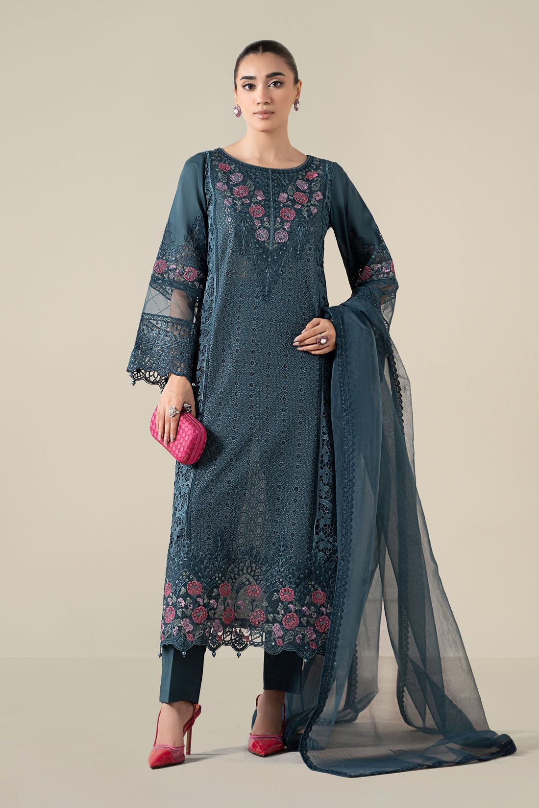 Maria B | Pre Fall 25 | Lawn Suit 16 - Ladies Clothes - Maria Faisal