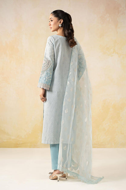 Maira B | Ready to Wear | DW-EF25-13 Blue by Maria Faisal - Registered Vendor of : Maria B - type : Wedding Dress - 100% original wedding dresses